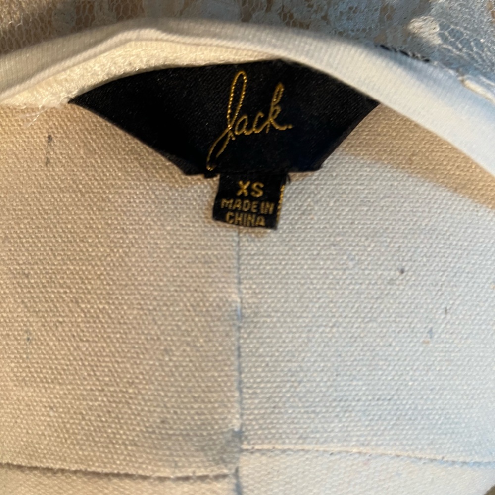 Jack by BB Dakota White Lace Sleeve Blouse - Picture 4 of 4